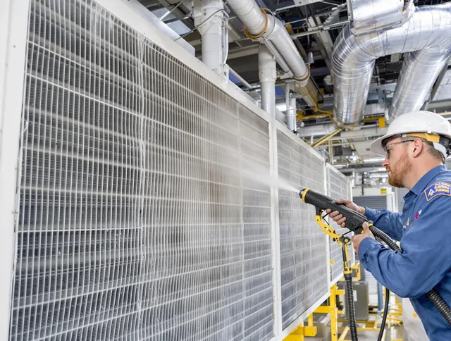 Professional commercial coil cleaning by Wrentham Air Duct Cleaning in Wrentham