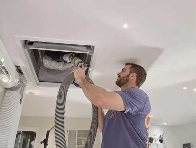 Precision indoor duct cleaning by Wrentham Air Duct Cleaning in Wrentham